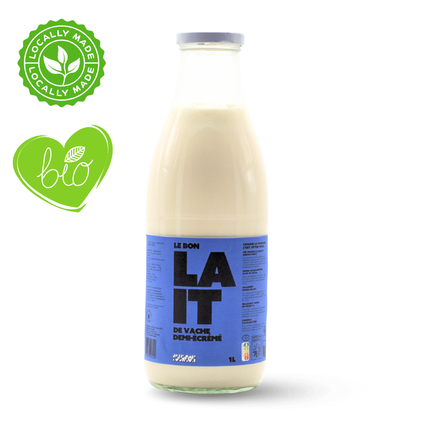 Lait demi-écrémé 1L